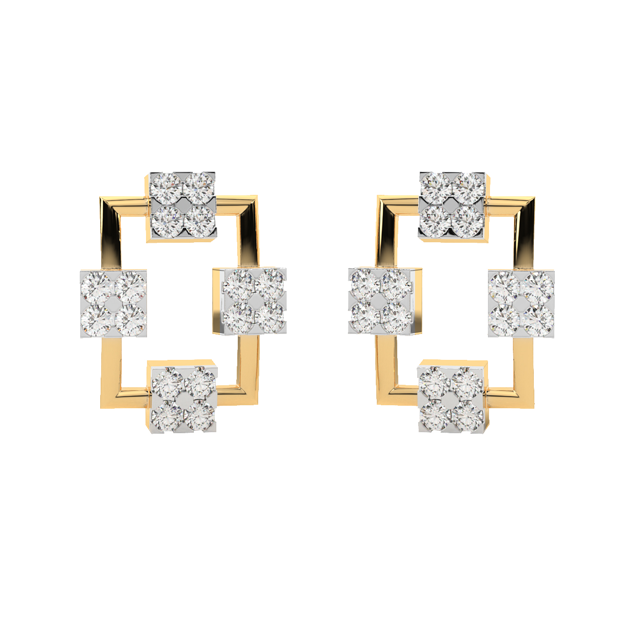 Kehlani Round Diamond Stud Earrings